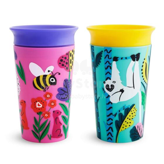 Munchkin Miracle Deco Cup 360° Art.86919 Monkey/Bee бутылочка непроливайка,266мл,2 шт