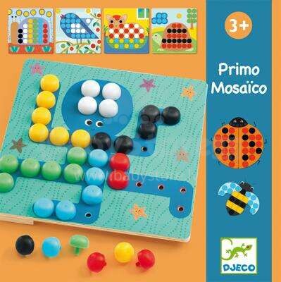 Djeco Maxi Mosaico Art.DJ08140 Izglītojošās spēles–Lielā mozaīka