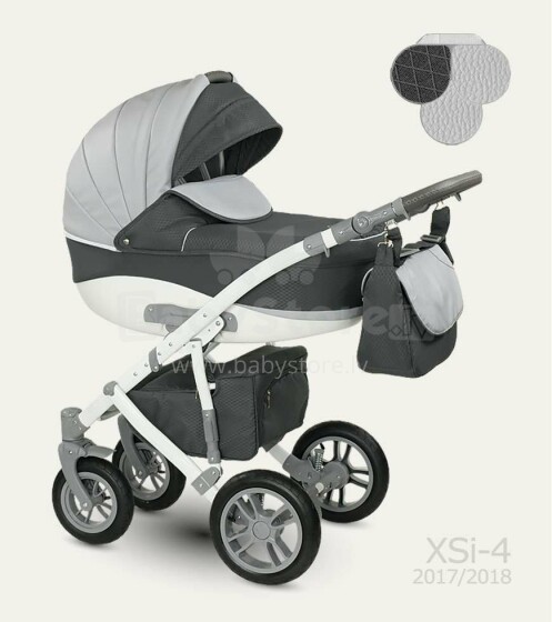 „Camarelo Sirion Art.XSI-4“ universalus vaikų vežimėlis trys viename