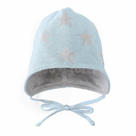 NordBaby Hat Stars Art.87489 Pastel Blue  Тёплая шапочка
