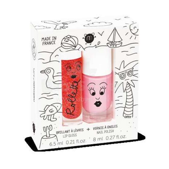 Nailmatic Kids  Art.NKHOLIDAYS2   Лак для ногтей+клубничный блеск для губ