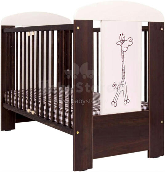 Little Baby Africa Life Giraffe Art.88110 Детская деревянная кроватка с жирафиком 120x60 см