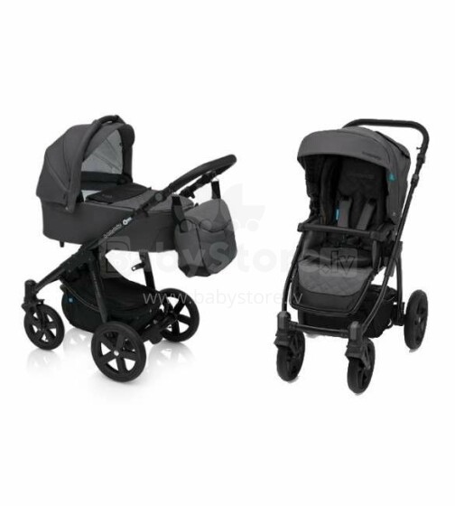 Baby Design LUPO COMFORT NEW  2 in 1 07/graphite Bērnu ratiņi divi vienā