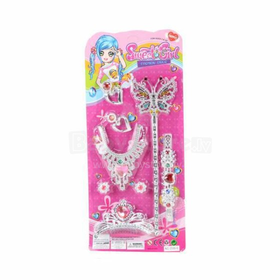 I-Toys Fashion Girl Art.D-827A  Комплект принцессы, корона с серьгами