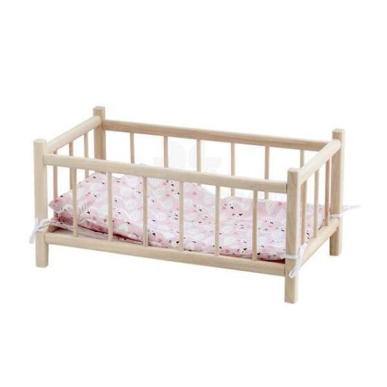 I-Toys Cot Art.8207Q Leļļu gultiņa ar gultas veļu