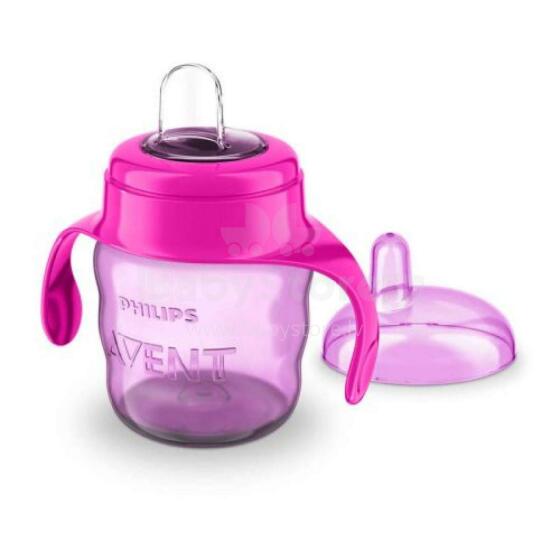 Philips Avent Comfort Art.SCF551/00 klasiskā mācību krūzīte ar rokturiem  6M+, 200ml,  mīkstais snīpis