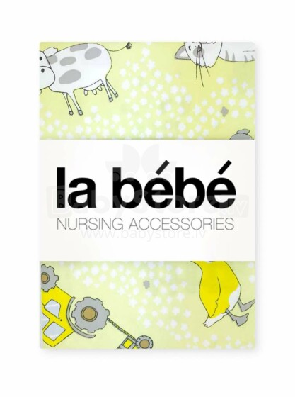 „La Bebe ™“ medvilnės gaminys 89151 Zoo Baby natūralios medvilnės vystyklų dydis 75x75 cm