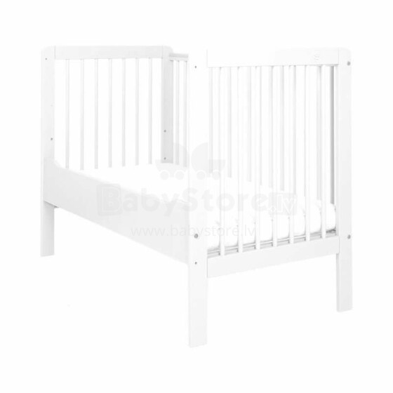 Drewex Tiger (Tygryš) Art.89226 White bērnu gulta ar noņemamu sānu, 120x60cm