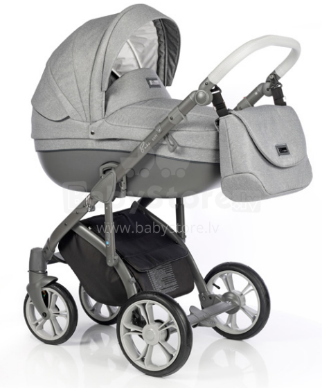 Roan (Роан) Bass Soft Art.89428 Grey Dots  Универсальная коляска 2 в 1