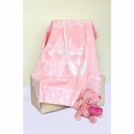 Mežroze Light Pink Art.89451 Высококачественное Детское Одеяло 100% хлопок 100x140