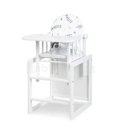 Klups LILLY white Barošanas krēsliņš- transformeris