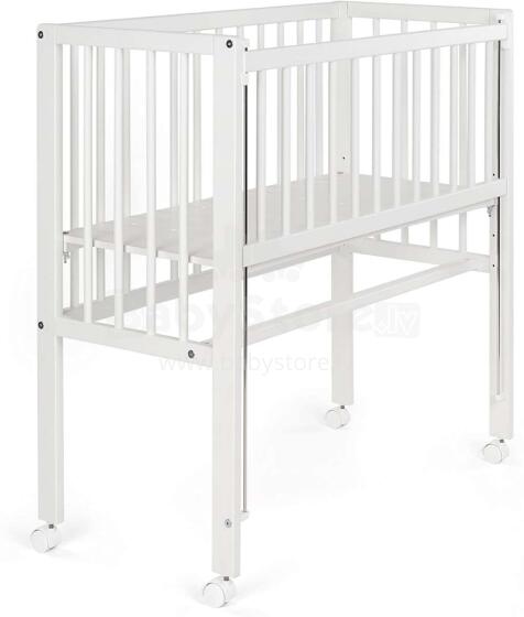 Fillikid Bedside Crib Cocon  Art.533-05  White  Деревянная детская кроватка 90 х 40 cm