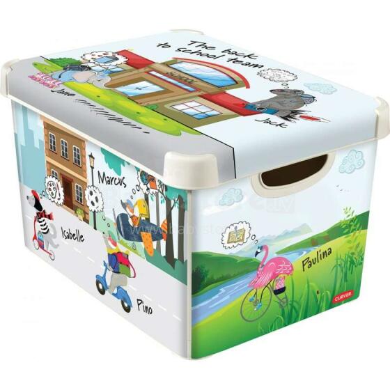 Curver Deco Stockholm L  Art.0804711B82 Ящик для игрушек