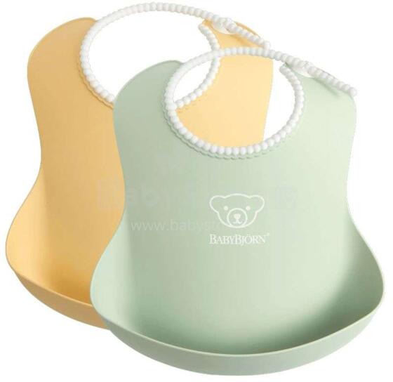 Babybjorn Soft Bib Art.046342 Powder Yellow/Green  Lacīte(2 gab)
