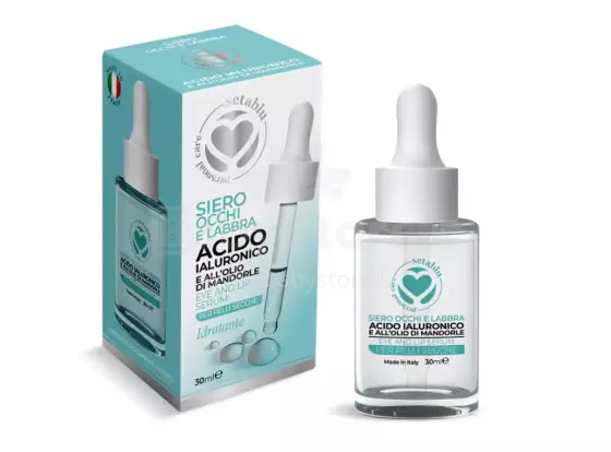 Setablu Eye and Lip Serum Art.91524 Acu un lūpu serums ar hialuronskābi un mandeļu eļļu sausai ādai 30 ml