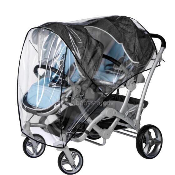 Universal Rain Cover for Twins Art.9161 Universal rain cover for a stroller (twins/twins)