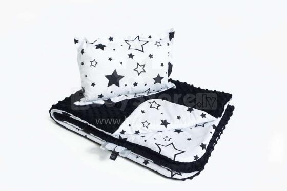 La bebe™ Minky Set Art.91869 Minky Set Комплект белья  - мягкое двухсторонее одеяло-пледик из микрофибры + подушка