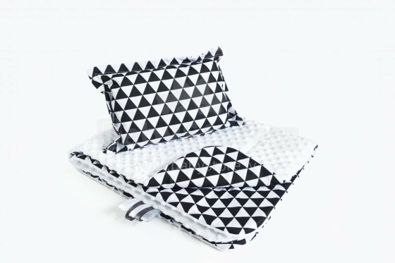 Baby Love  Art.91870 Minky Set Комплект белья  - мягкое двухсторонее одеяло-пледик из микрофибры + подушка
