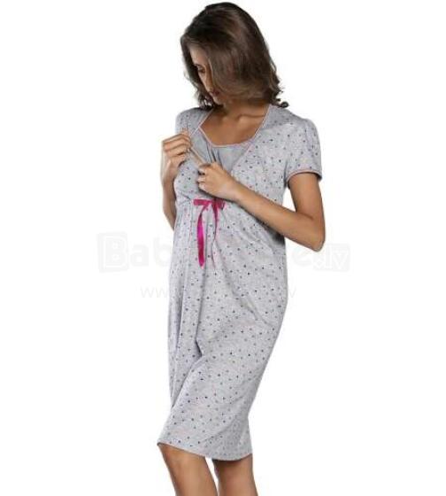 Italian Fashion Oma Art.91872 Melange  Kokvilnas naktskrekliņš grūtniecēm/barošanai