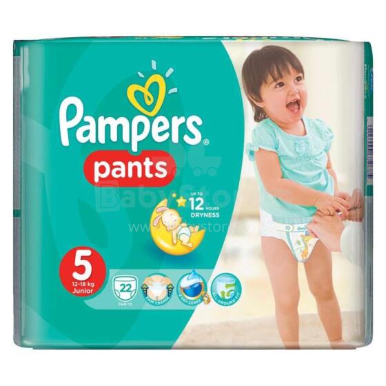 Pampers Pants  Art.P04G692 Bērnu biksītes S5 izmērs no 12-18kg, 22gab.