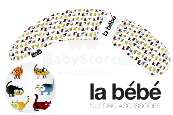 La Bebe™ Moon Maternity Pillow Cover Art.9193 Cats Papildus pārvalks pakaviņam