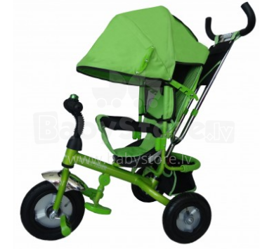 Baby Land Art.TS952 Green Детский трехколесный  велосипед c ручкой управления и крышей