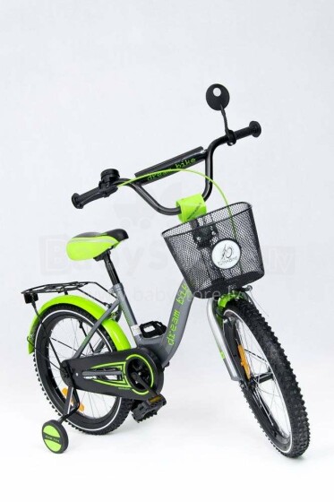 Elgrom Tomabike Platinum Art.47837 Silver/Green Детский велосипед