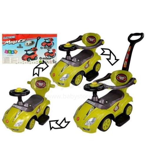 Stumjamā mašīna 3in1 MEGA CAR  Art.94787 Yellow