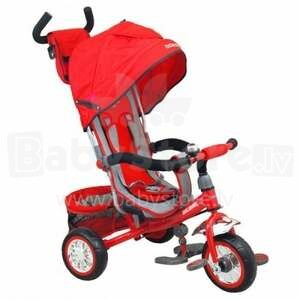 Baby Mix Alexis Red Art.B37 Детский трехколесный велосипед с ручкой управления и крышой