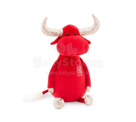 Orange Toys Fortune the Bull 30 Art.2111/30 Mīkstā rotaļlieta Laimes vērsis, sarkana (30 cm)