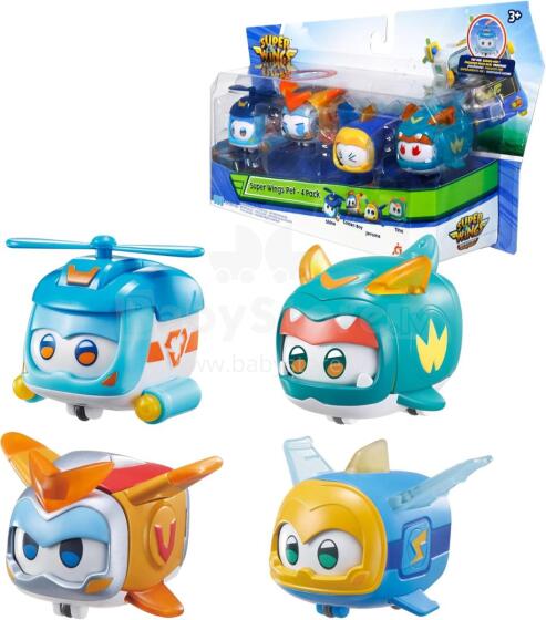 Super Wings Super Pets Art.92420  Komplekts ar maināmām sejas izteiksmēm un zibspuldzes efektu