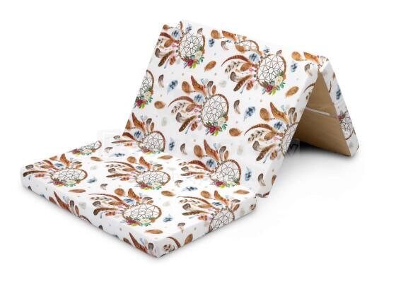 Sensillo Tourist Mattress Art.92513 Sloths  Матрасик складной для кроваток-манежей 120x60 см