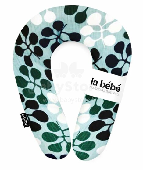 La Bebe™ Snug Cotton Nursing Maternity Pillow Art.92515 Blomma skiss Подковка для сна, кормления малыша 20x70cm