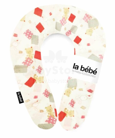 La Bebe™ Snug Cotton Nursing Maternity Pillow Art.9341 Bears Подковка для сна, кормления малыша 20*70cm