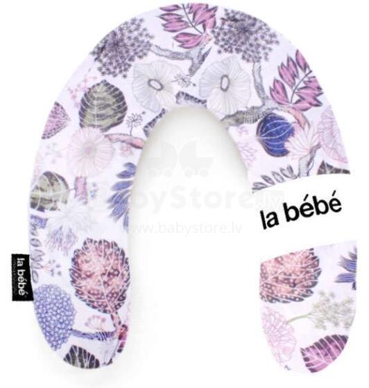La Bebe™ Rich Maternity Pillow Art.92519 White vintage Подковка для сна, кормления малыша 30*104cm