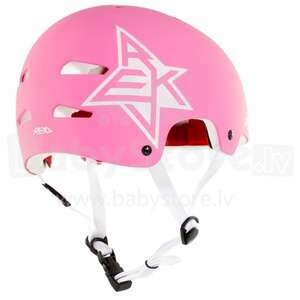 Rekd Elite Icom Pink White Art.R160 Сертифицированный, регулируемый шлем для детей