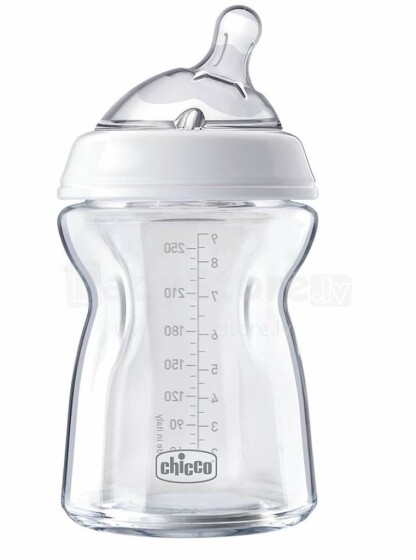 Chicco Art.80623.00 kūdikių maitinimo buteliukas su silikoninėmis čiulptukais, 250 ml
