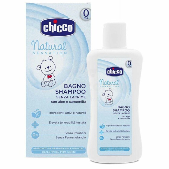 Chicco Natural Sensation Art.07714.10 šampūnas-putos, 200 ml