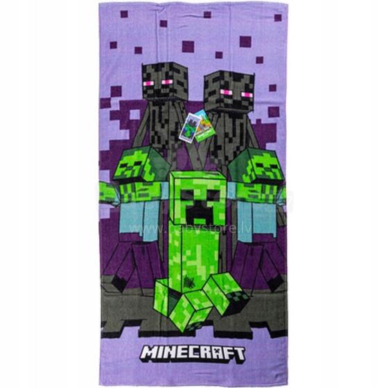 Carbotex Beach Towel Minecraft Art.MC24002024-R Bērnu mīksts dabīgas kokvilnas dvielis 70х140cm
