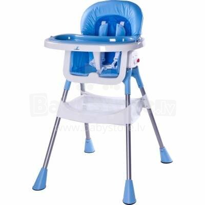 Caretero Pop Col.Blue Bērnu barošanas krēsliņš