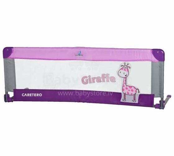 Caretero Safari Bed Barrier Col.Purple Bērnu gultas aizsargmala / aizsārgbarjera (120x40 cm)