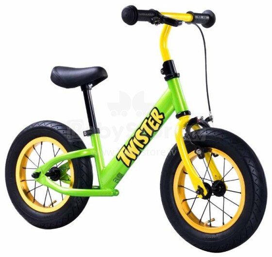 Caretero Toyz Bike Twister Col.Green Bērnu skrējritenis ar metālisko rāmi 12''