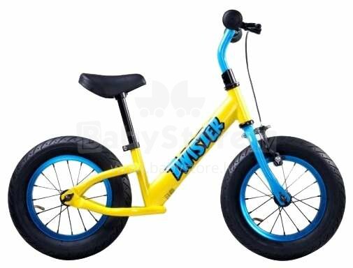 „Caretero Toyz Bike Twister Col“. Geltonas vaikų motoroleris su metaliniu rėmu 12 "