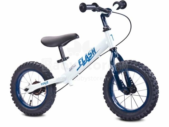 Caretero Toyz Bike Flash Col.White Bērnu skrējritenis ar metālisko rāmi 12''