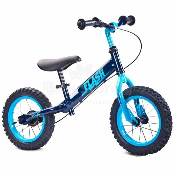 Caretero Toyz Bike Flash Col.Blue Bērnu skrējritenis ar metālisko rāmi 12''