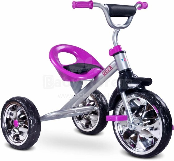 Caretero Toyz Tricycle York Col.Purple Bērnu trīsritenis