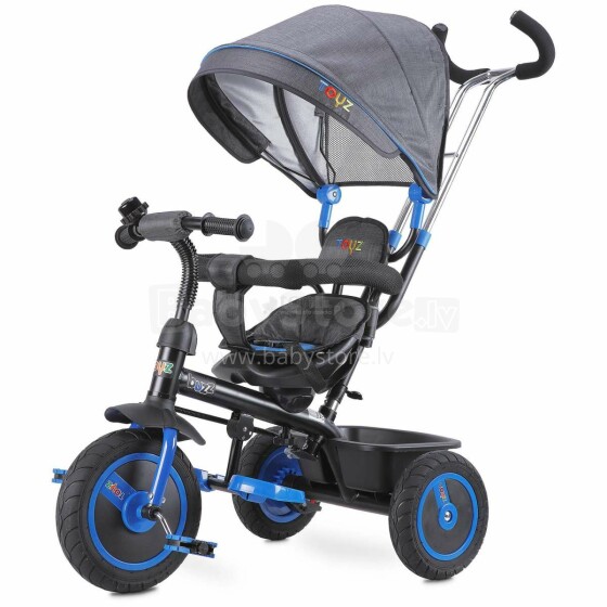 Caretero Toyz Buzz Col. Mėlynas vaikų triratukas - transformatorius su integruota vežimėlio funkcija