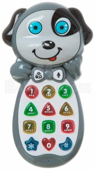 Play Smart Art.294255 Музыкальный развивающий мобильный телефон для малышей Собачка (на русском языке)
