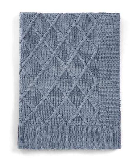Mamas&Papas Knitted Blanket Denim Art. 196280 Dabīgas kokvilnas pleds 70x90cm