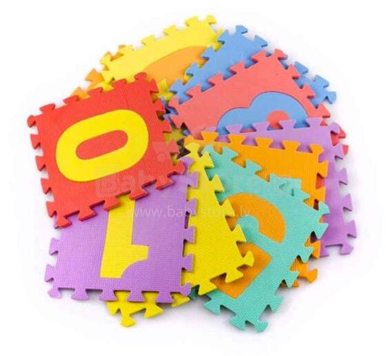 Safety Kid Floor Puzzle Art.KP6795 Многофункциональный напольный пазл-коврик цифры из 10 элементов
